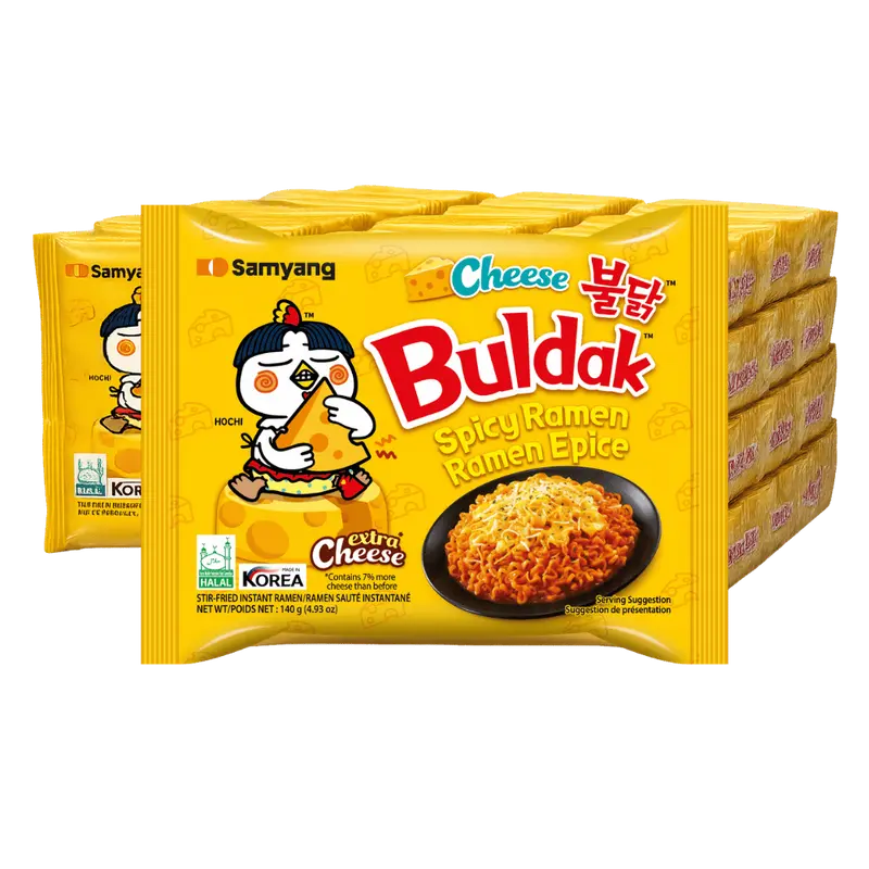 SAMYANG Buldak Cheese Instant Ramen Monatsvorrat 40 x 140G