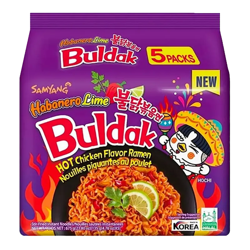 SAMYANG Buldak Habanero Lime 5er Pack (5x135G)