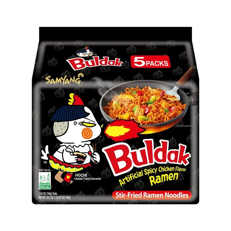 Samyang Buldak Hot Chicken Schwarz 5er Pack