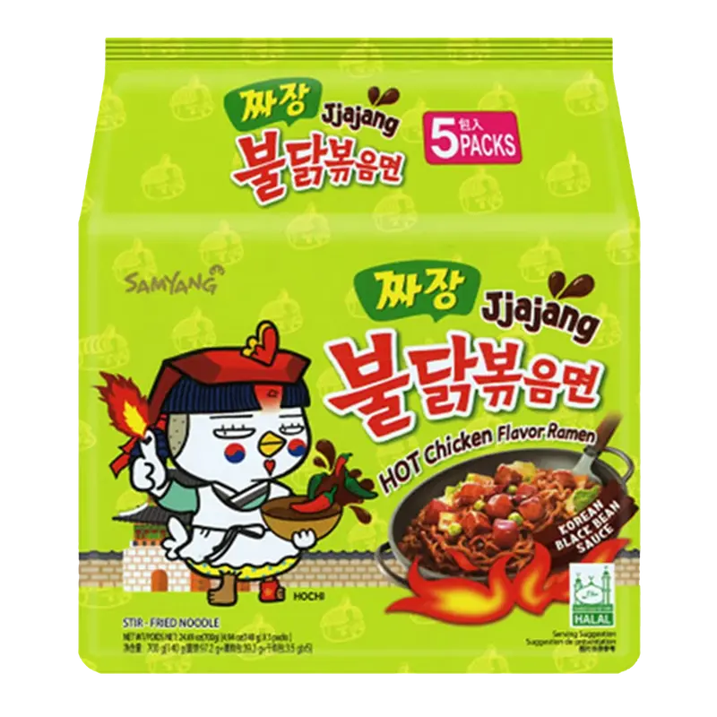 SAMYANG Buldak Jjajang Hot Chicken Ramen 5x140G