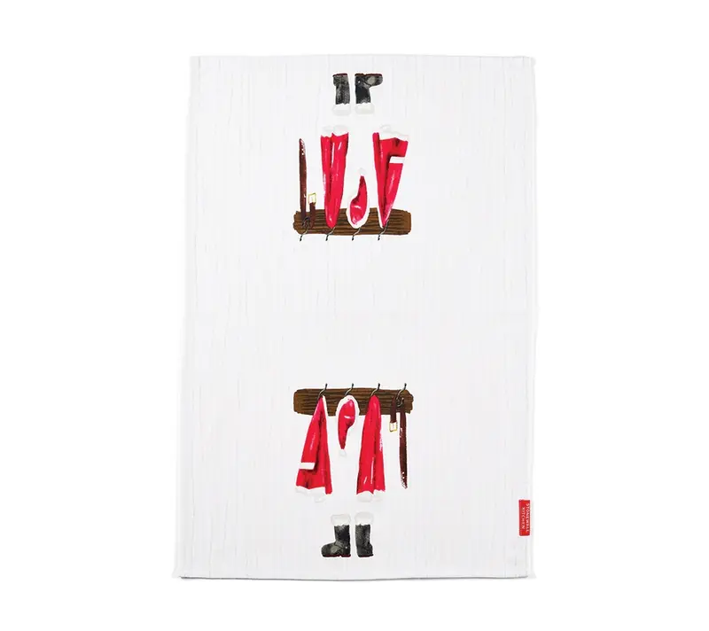 Santas Home Geschirrtuch von Stonewall Kitchen (100 % Baumwolle)