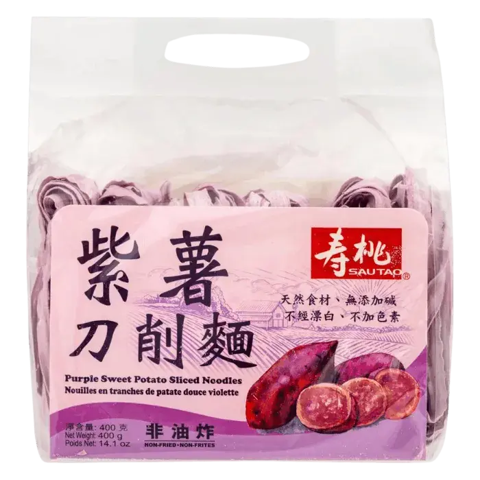 SAU TAO Sliced Noodle Lila Süsskartoffel 400G