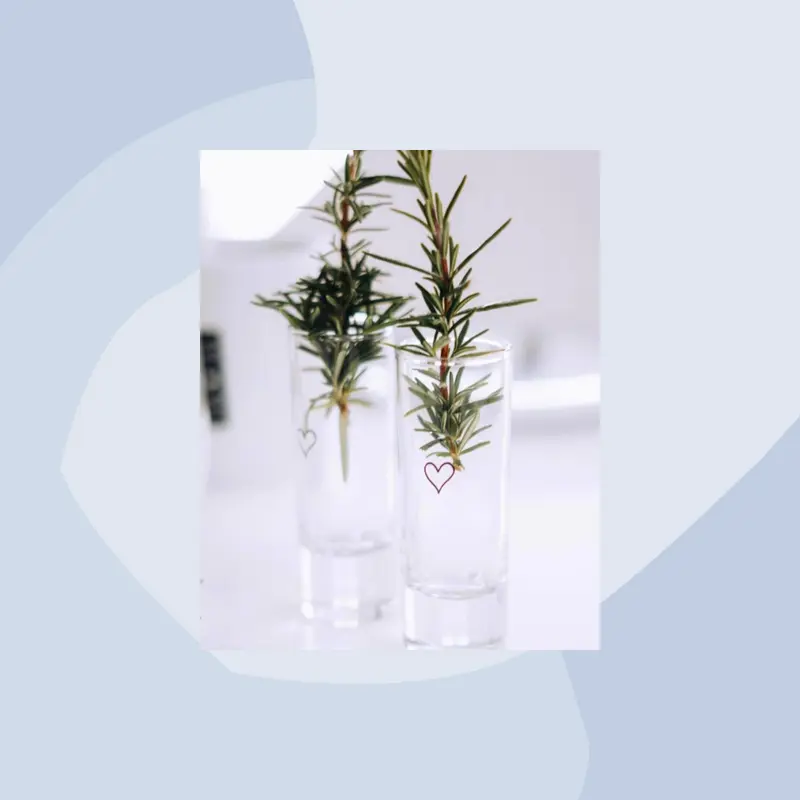 Schnapsglas mit Herz