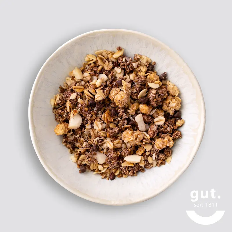 Schoko Macadamia Müsli