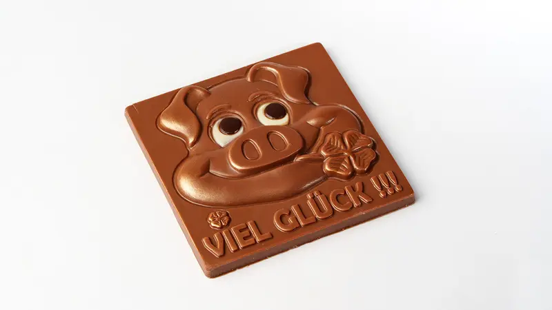 Schokoladentafel "Viel Glück"