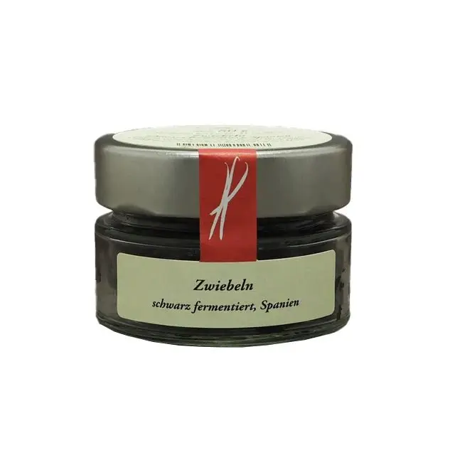 schwarze fermentierte Zwiebeln
