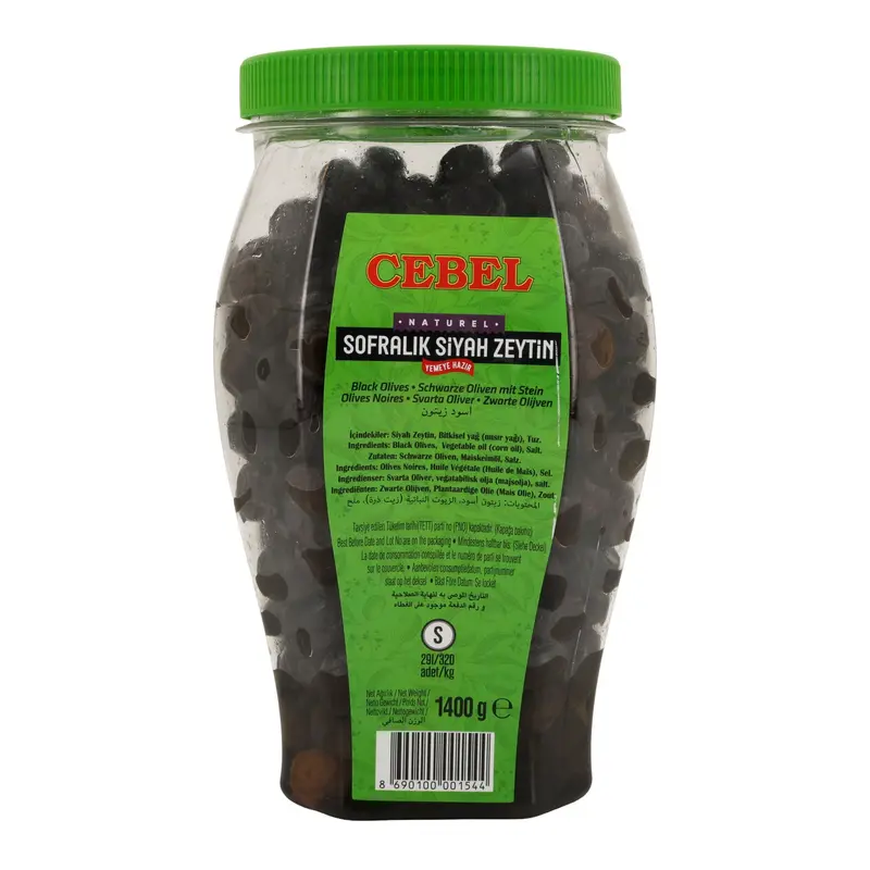 Schwarze Oliven Mit Stein | Siyah Zeytin | Cebel Naturel | 1400 g