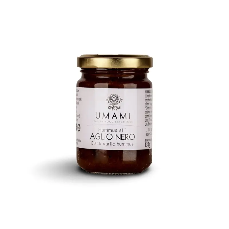 Schwarzer Knoblauch Hummus HUMMUS ALL’AGLIO NERO, 130gr
