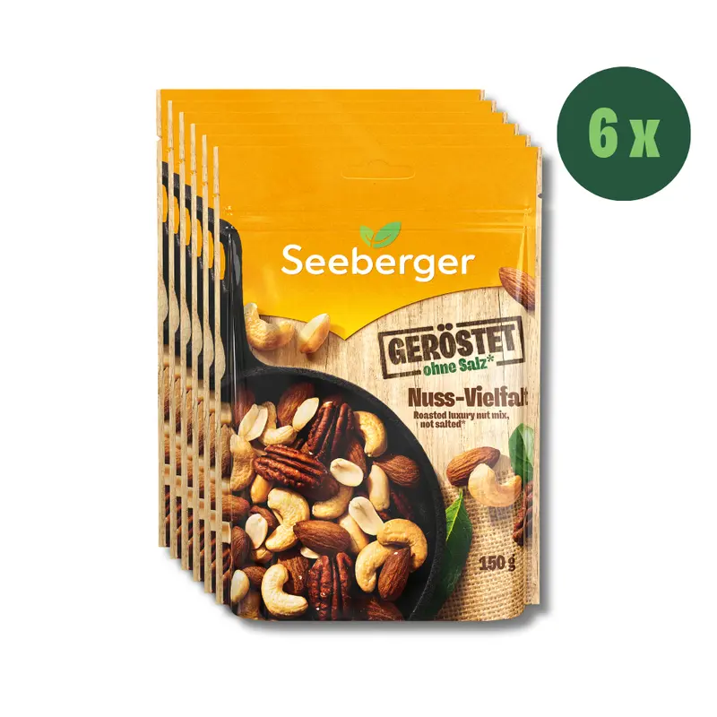 Seeberger geröstete Nuss-Vielfalt Multipack - 6 x 150 g