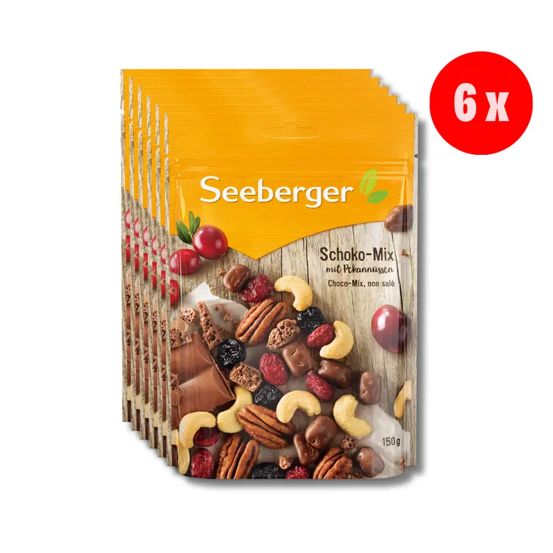 Seeberger Schoko-Mix Multipack - 6 x 150 g