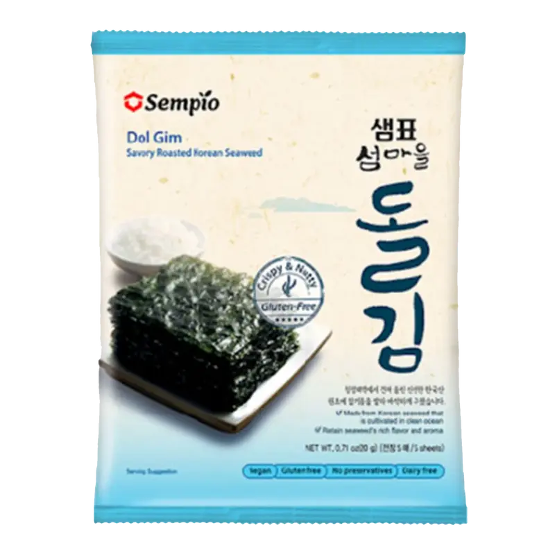 SEMPIO Seaweed Savory Roasted Dol Gim 4x20G