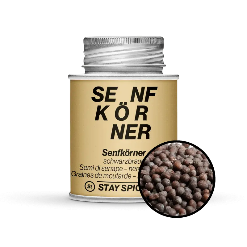 Senfkörner schwarzbraun, ganz