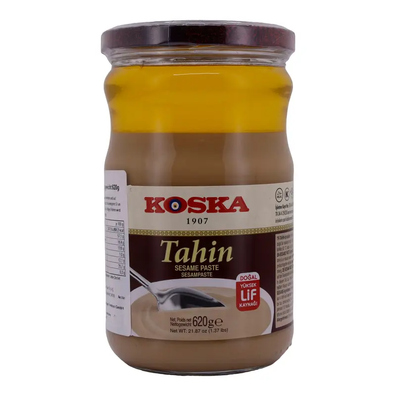 Sesampaste Koska | Tahin | Natürlich, hoher Ballaststoffgehalt | 620 g
