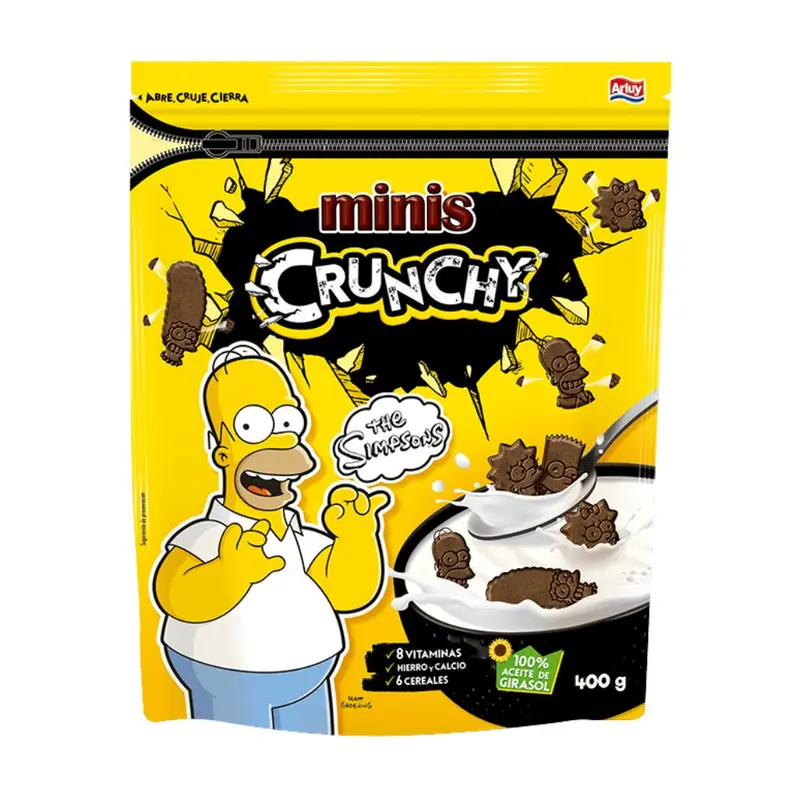 Simpsons Minis Crunchy Choco, knusprige Kekse mit Schokoladengeschmack, 400g
