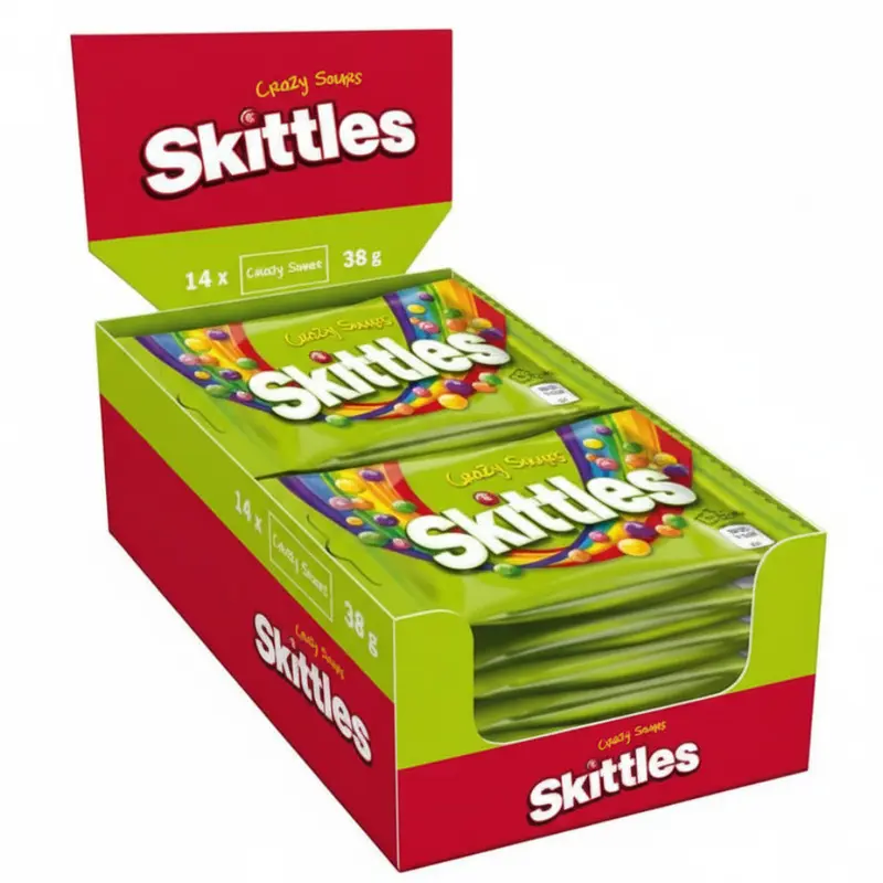 Skittles Crazy Sours Kau-Dragees 14 x 38g