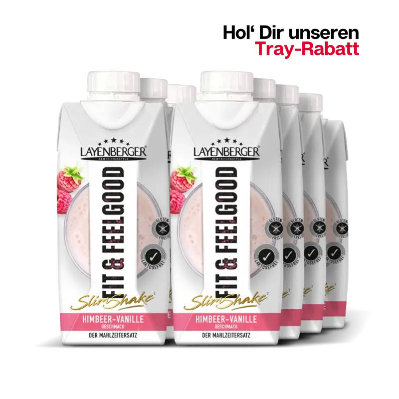 SLIM SHAKE FIXFERTIG Himbeer-Vanille 8er Karton