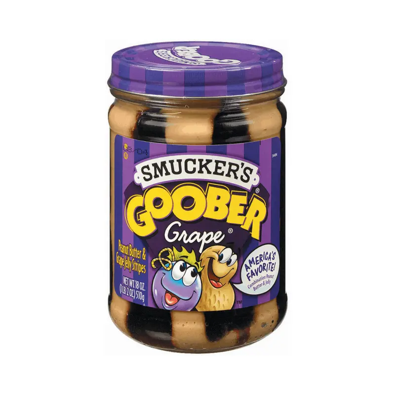 Smucker's Goober Grape, Erdnussbutter und Traubenkonfitüre Brotaufstrich 510g
