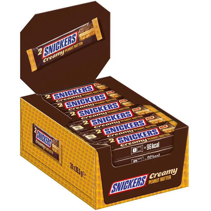 Snickers Creamy Peanut Butter Schokoriegel 24 x 36,5g