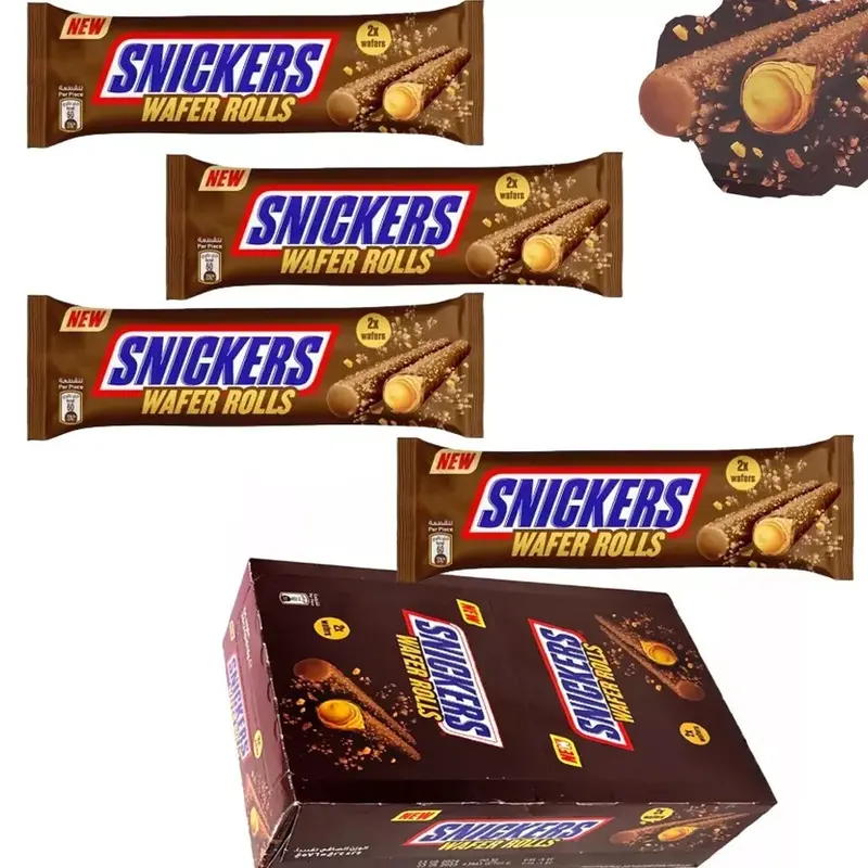 Snickers Wafer Rolls 12 x 24g