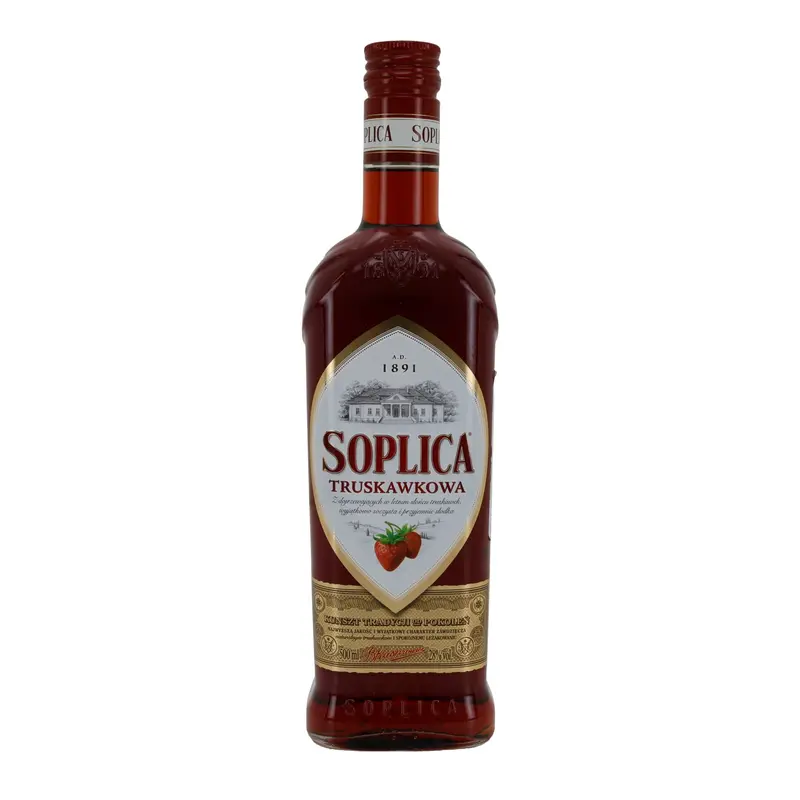Soplica Truskawkowa | Erdbeerlikör | Fruchtig & mild | 28 % vol | 500 ml