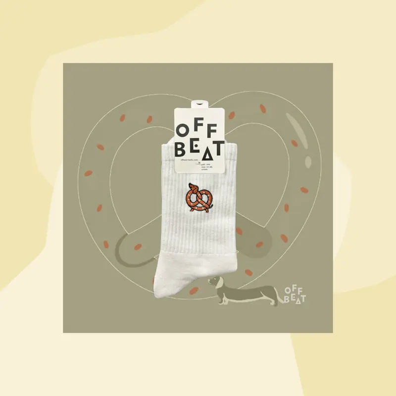 Sportsocken mit Stickerei