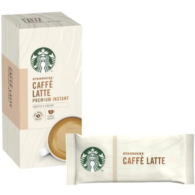 Starbucks Caffè Latte Premium Instant, 5 Beutel mit Caffè Latte zu 70g