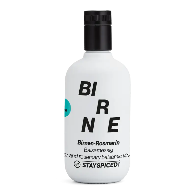 STAY SPICED ! Birnen-Rosmarin Balsamessig