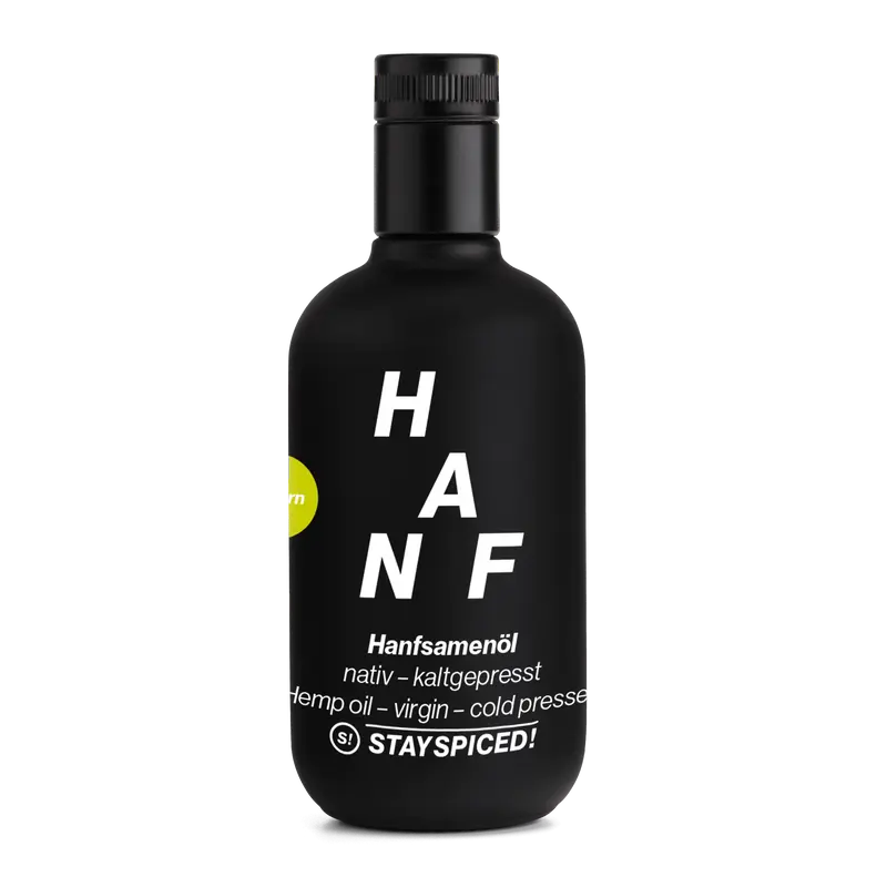 STAY SPICED ! Hanfsamenöl aus Bayern