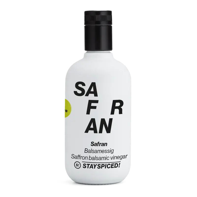 STAY SPICED ! Safran Balsamessig