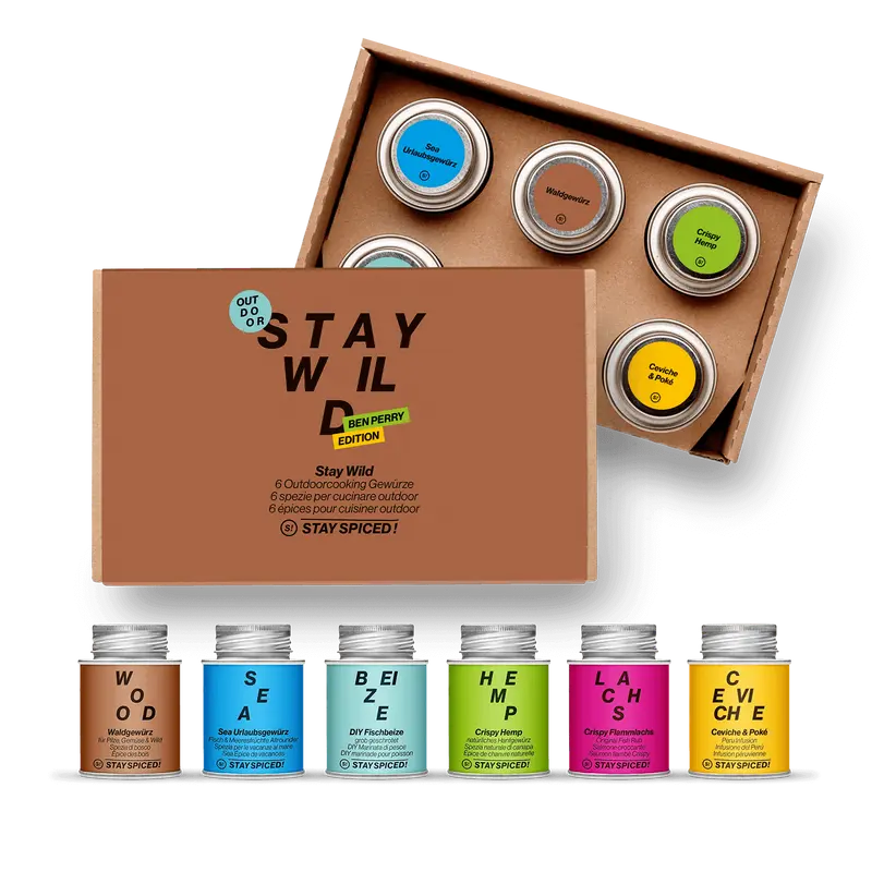 STAY WILD EDITION Ben Perry | Gewürze Set | 6er Geschenkbox