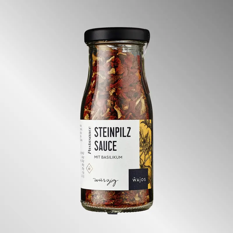 STEINPILZ SAUCE  mit Basilikum - 55g