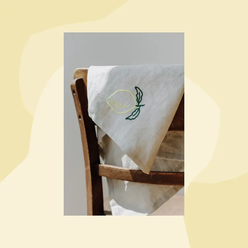 Stoffserviette aus Leinen