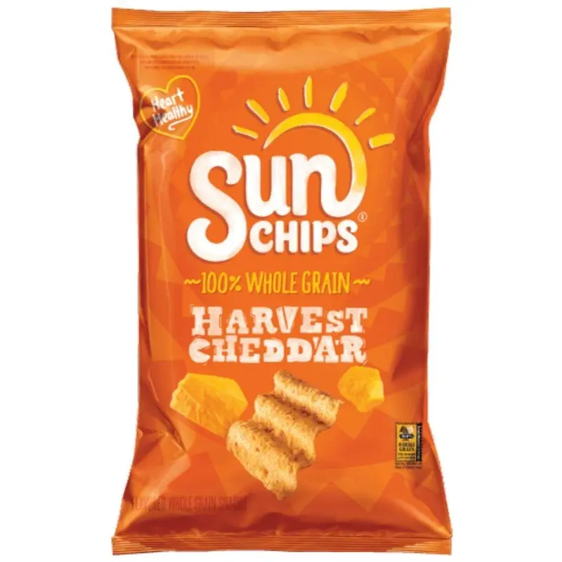 Sun Chips Harvest Cheddar, Vollkorn-Chips mit Cheddar, 184,2g