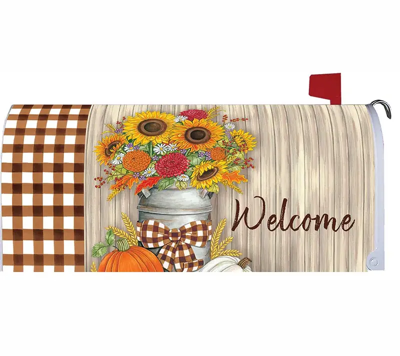 Sunflower Milk Mailbox Cover