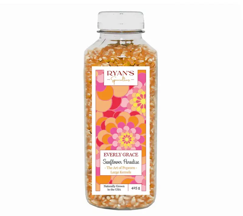 Sunflower Paradise Gourmet-Popcorn von Everly Grace (425g-Flasche)