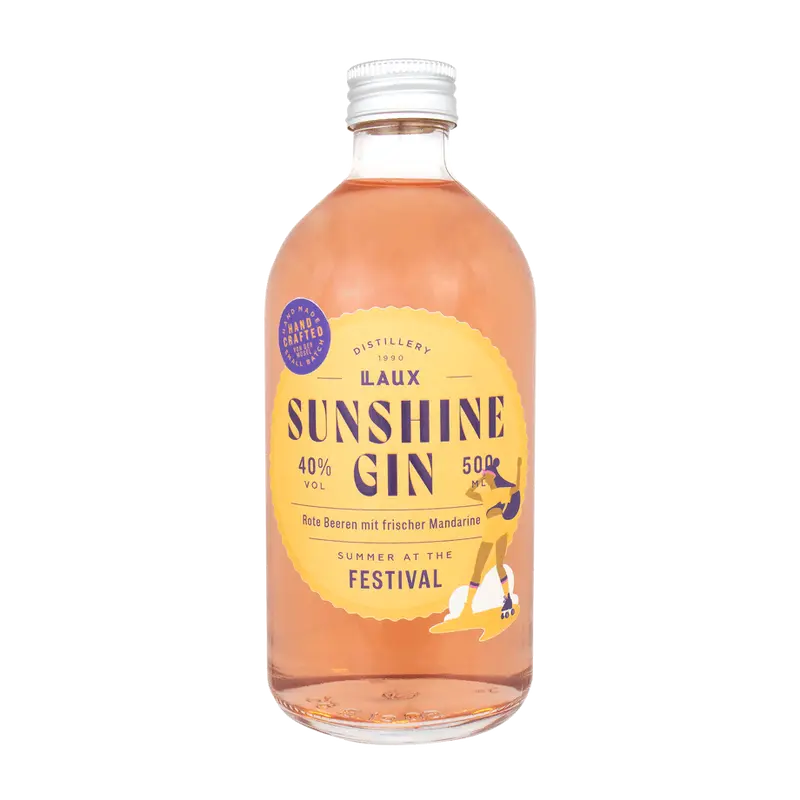 Sunshine Gin - Summer at the Festival - 500 ml Flasche -40% vol