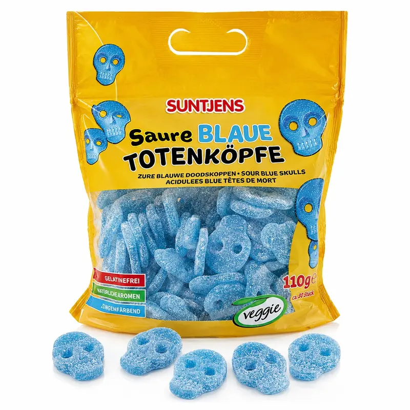 Suntjens Saure Blaue Totenköpfe 1100g