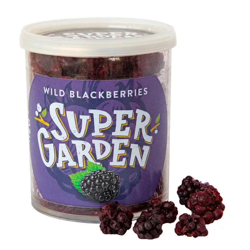 Super Garden Wild Blackberries Freeze-Dried, mehr gefriergetrocknet von 33g