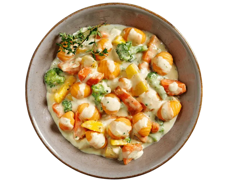 Süßkartoffel-Gnocchi-Pfanne