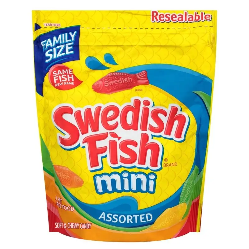 Swedish Fish Mini Red Bulk, Fruchtgummis mit einem Gewicht von 2,26 kg