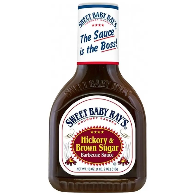 Sweet Baby Ray's Hickory & Brown Sugar Barbecue Sauce, Barbecue-Sauce mit braunem Zucker 510g