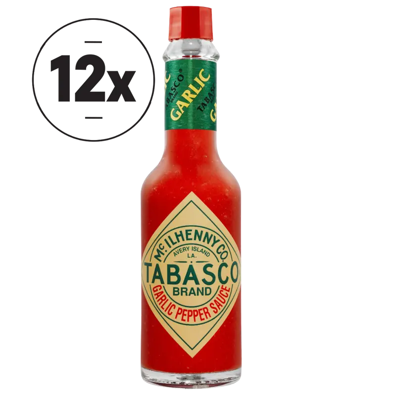 TABASCO® Cayenne Garlic Sauce - Knoblauchig-würzig - 12x 148ml