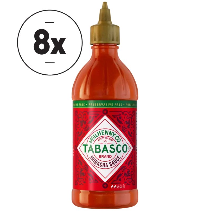 TABASCO® Sriracha Sauce - Würzig-süß - 8x 256ml