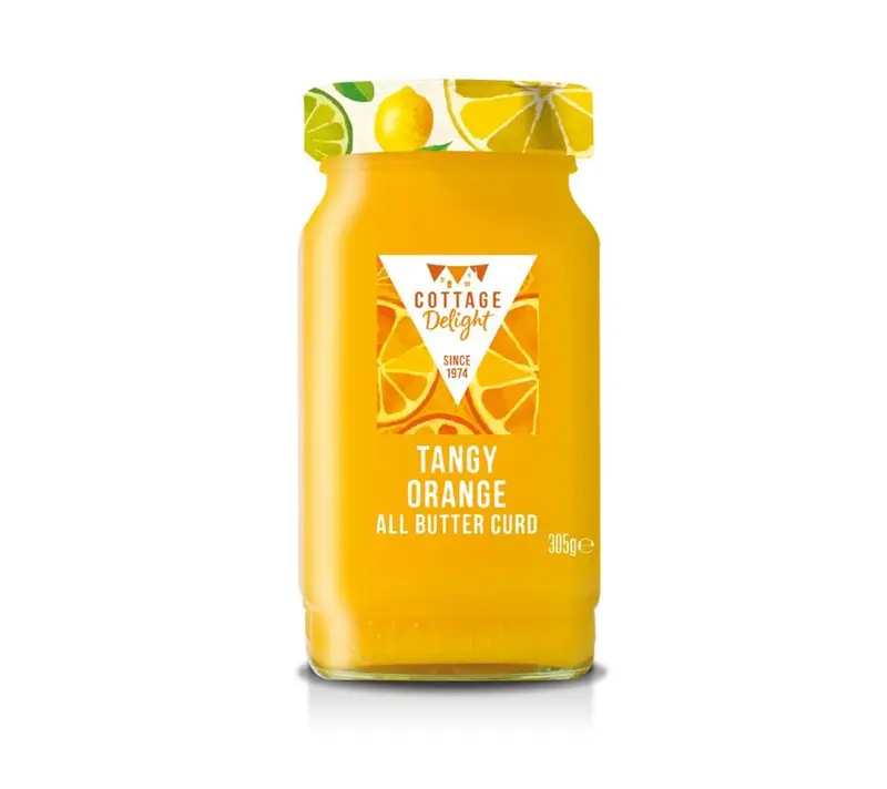 Tangy Orange All Butter Curd von Cottage Delight (305 g Glas)