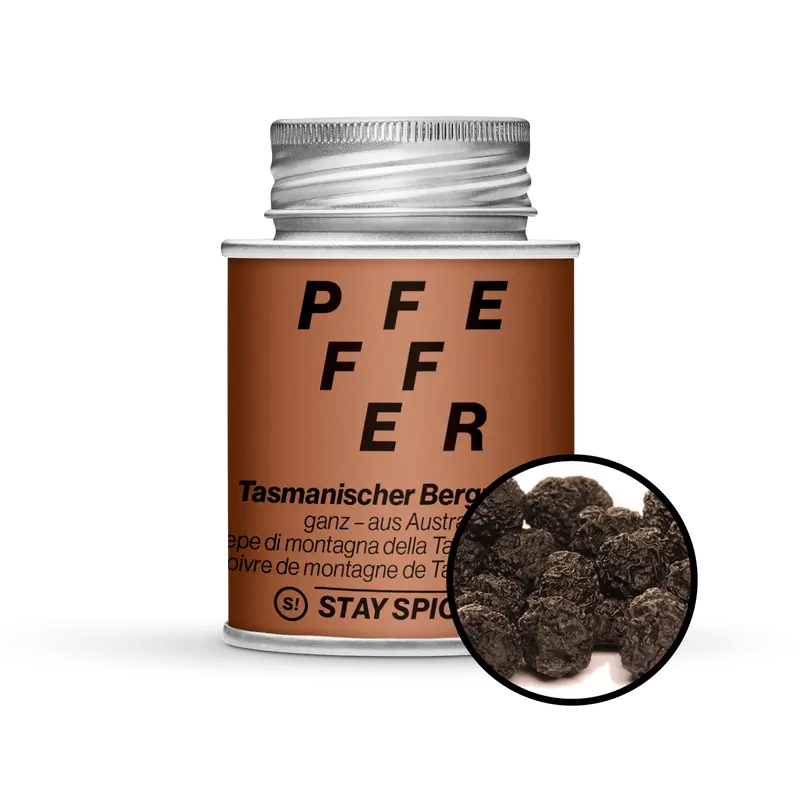 Tasmanischer Bergpfeffer schwarz-ganz,