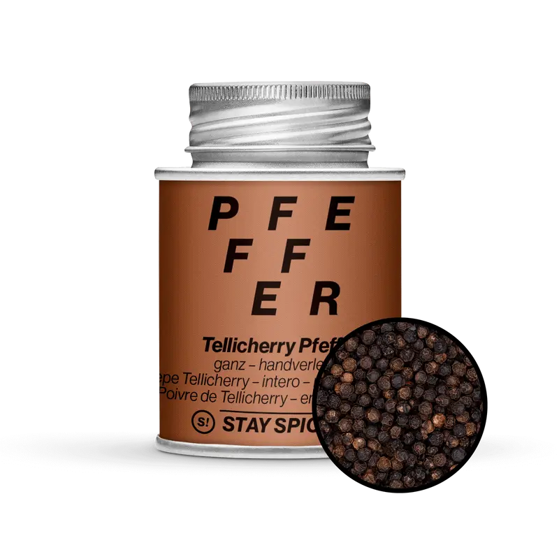Tellicherry Pfeffer handverlesen, ganz