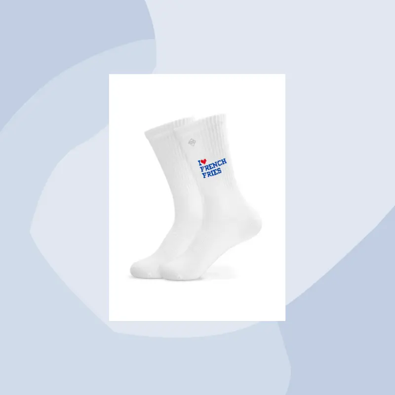 Tennissocken mit Aufdruck