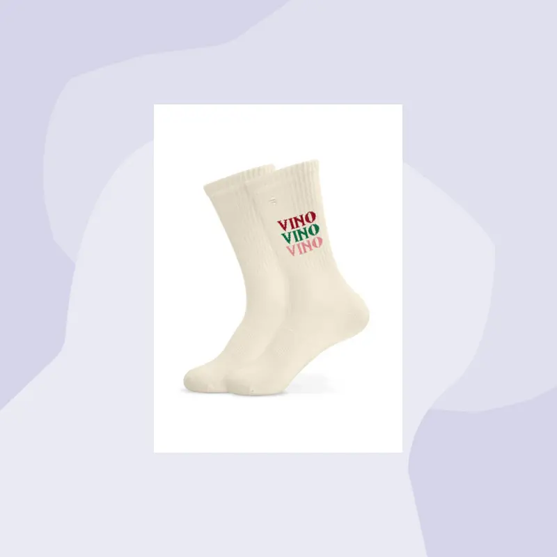 Tennissocken mit Aufdruck
