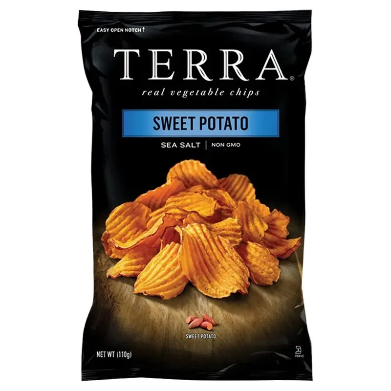 Terra Real Vegetable Chips Süßkartoffel, Süßkartoffel mit Meersalz 110g
