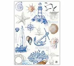 The Shore Geschirrtuch von Stonewall Kitchen (100 % Baumwolle)